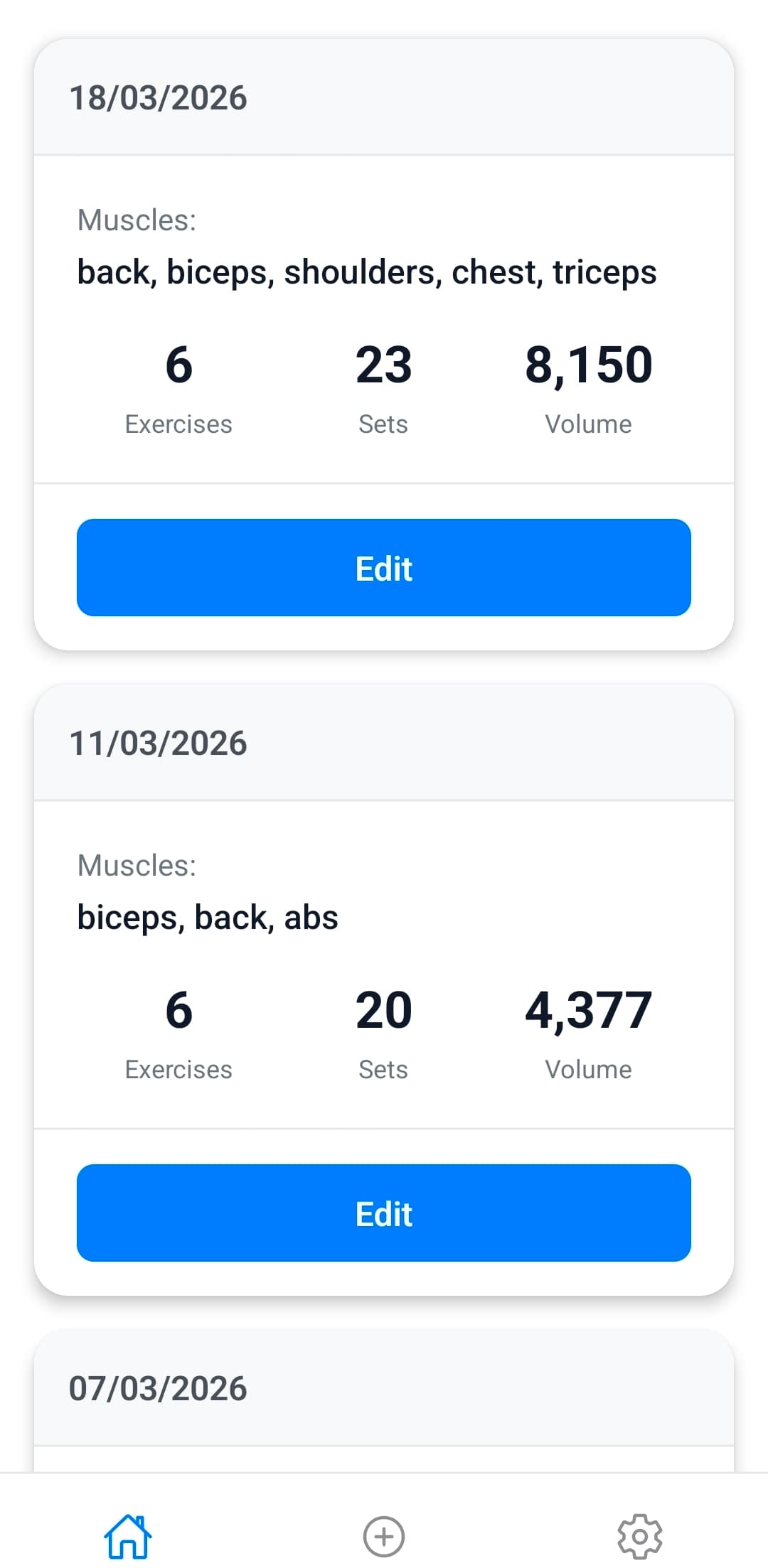 Gym Tracker Mobile App 11