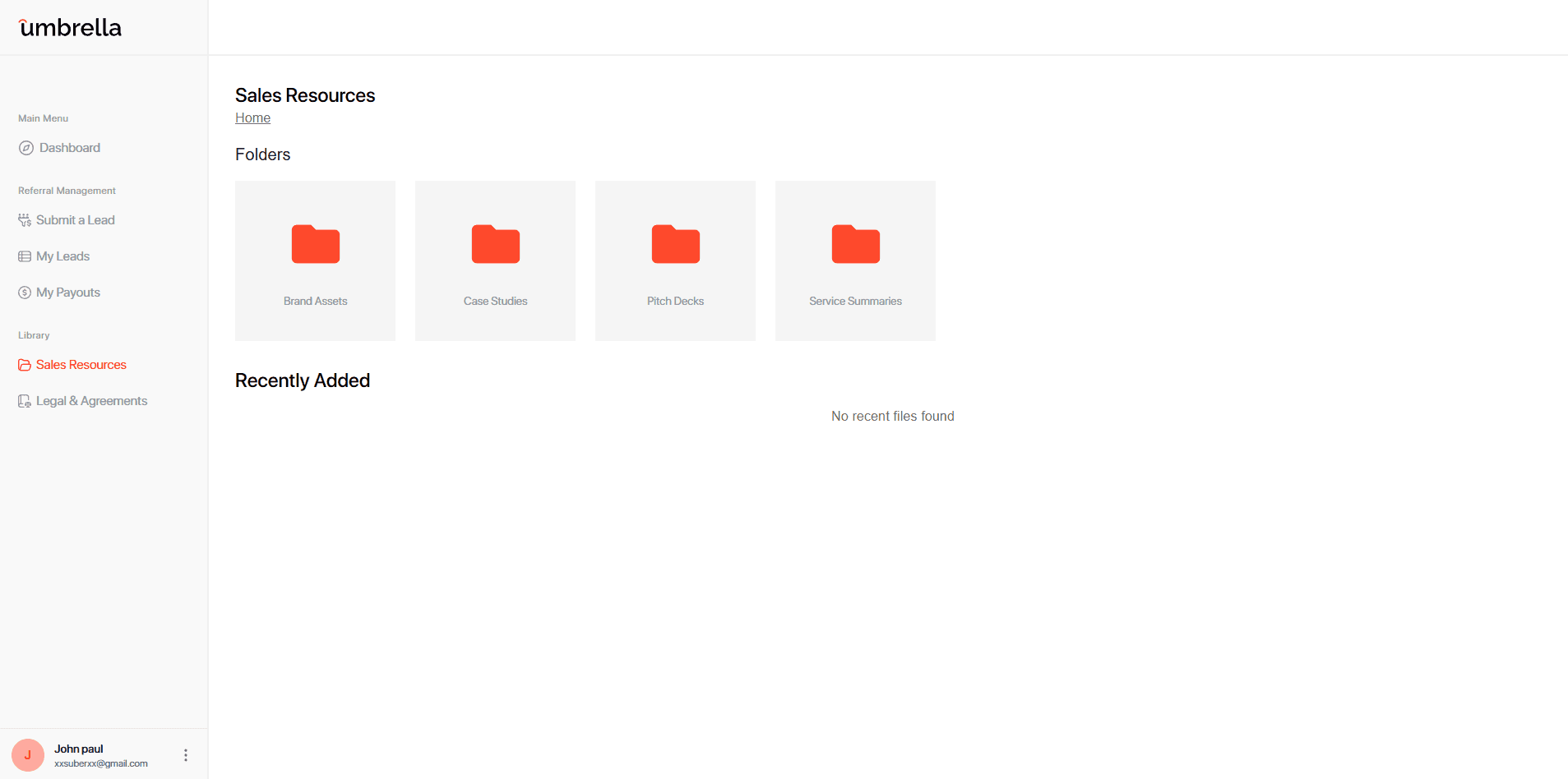 Umbrella Referral Platform 7